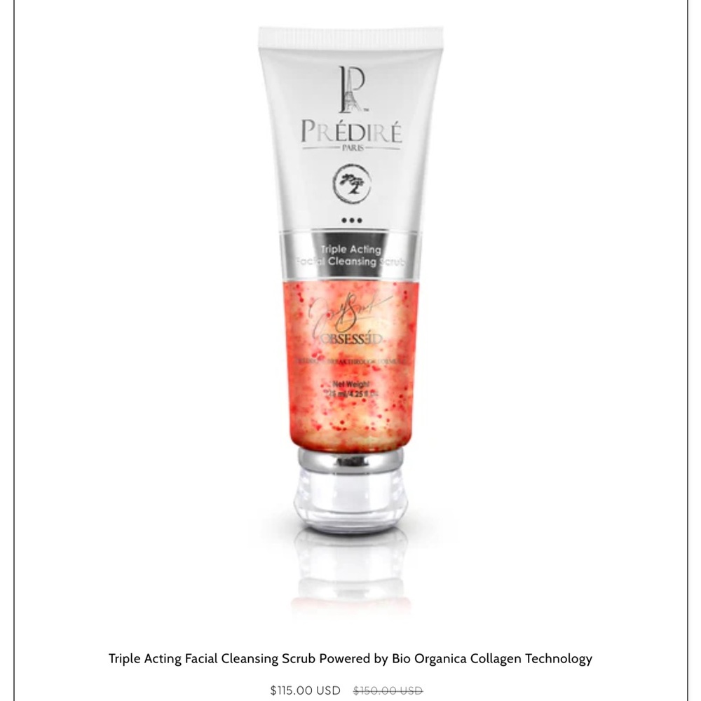 Triple Acting Facial Cleansing Scrub - Pink